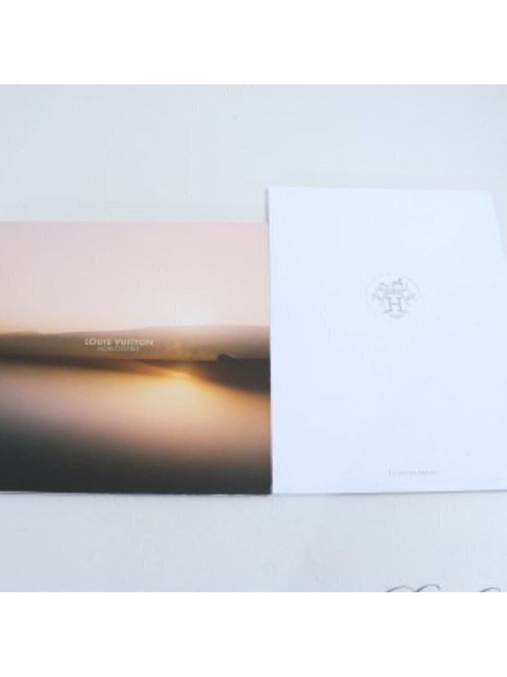 Rare Authentic Louis Vuitton and Hermes Watch Horological Catalog Books, 2